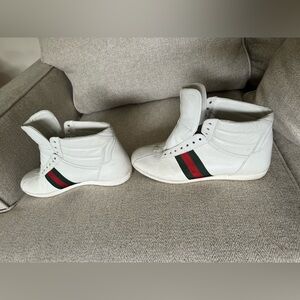 Gucci Ace Sneakers Men's Size US 7 White Leather
429475 Shoes High Tops Italy